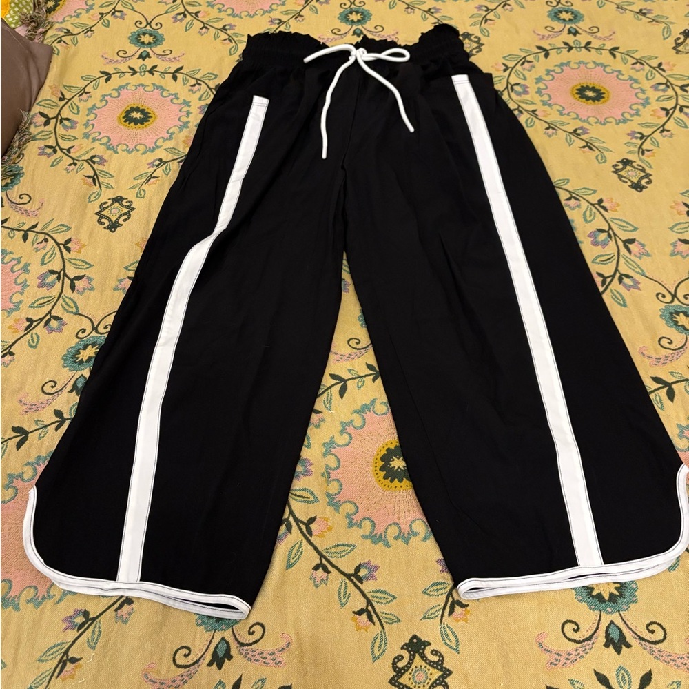 Black and White Track Pants